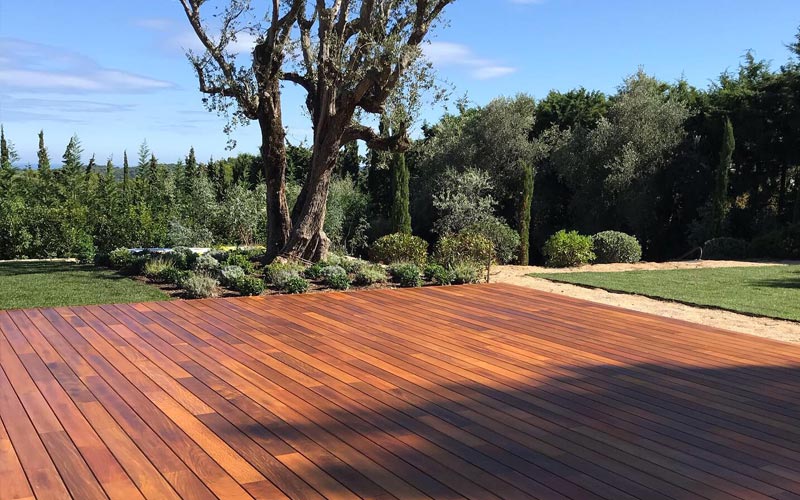 La Parqueterie Tanneau, Cagnes, Terrasse bois exotique
