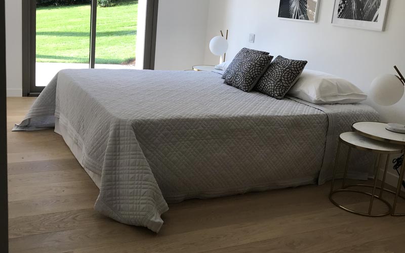 La Parqueterie Tanneau, Cagnes, parquet chène lames larges